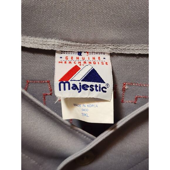 Majestic MLB Cincinnati Reds Freeman #7 Embroidered Gray Jersey Men's 3XL - Picture 7 of 11